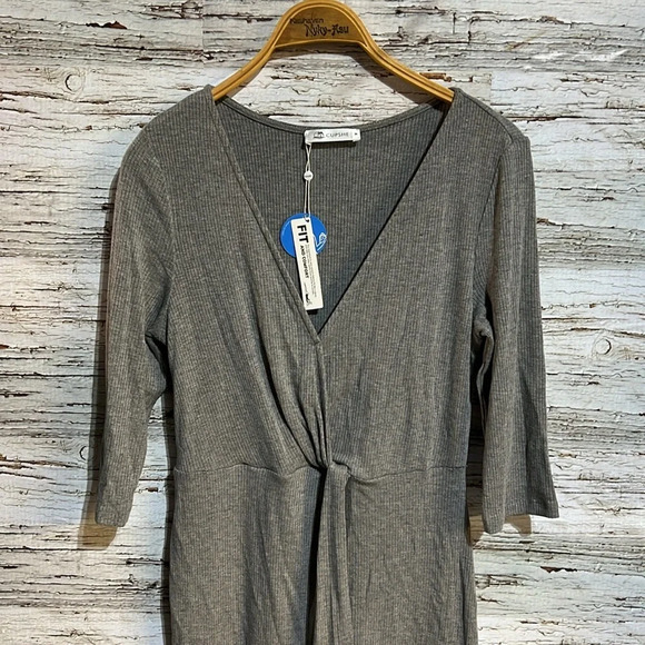 🇺🇸 Cupshe gray dress / swim cover size  small NWT - Picture 3 of 10